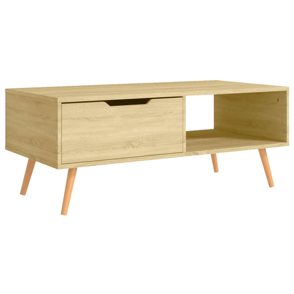 vidaXL Măsuță de cafea, stejar sonoma, 100x49,5x43 cm, lemn prelucrat vidaXL Măsuță de cafea, stejar sonoma, 100x49,5x43 cm, lemn prelucrat