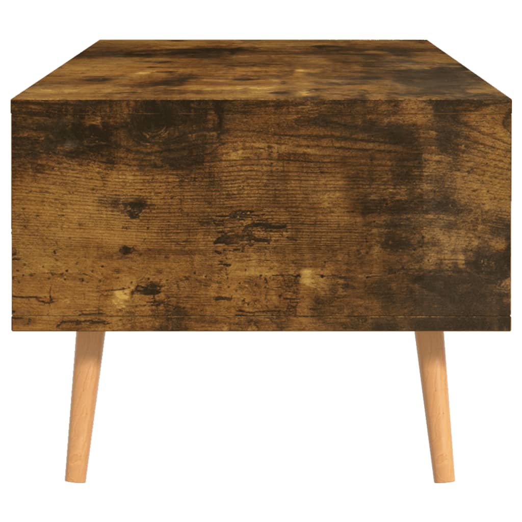 vidaXL Măsuță de cafea, stejar afumat, 100x49,5x43 cm, lemn prelucrat