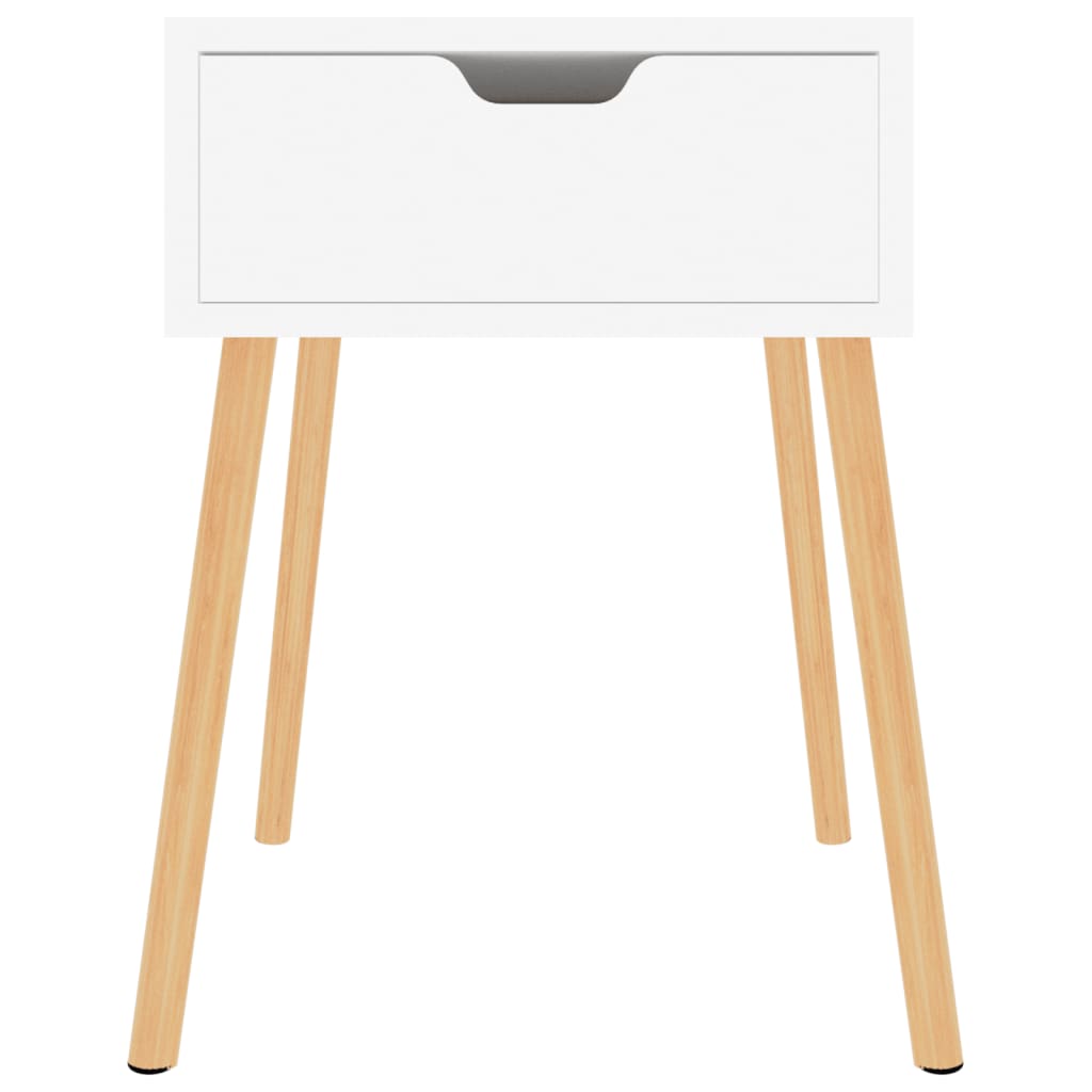 vidaXL Dulapuri noptieră, 2 buc., alb, 40x40x56 cm, lemn prelucrat vidaXL Dulapuri noptieră, 2 buc., alb, 40x40x56 cm, lemn prelucrat