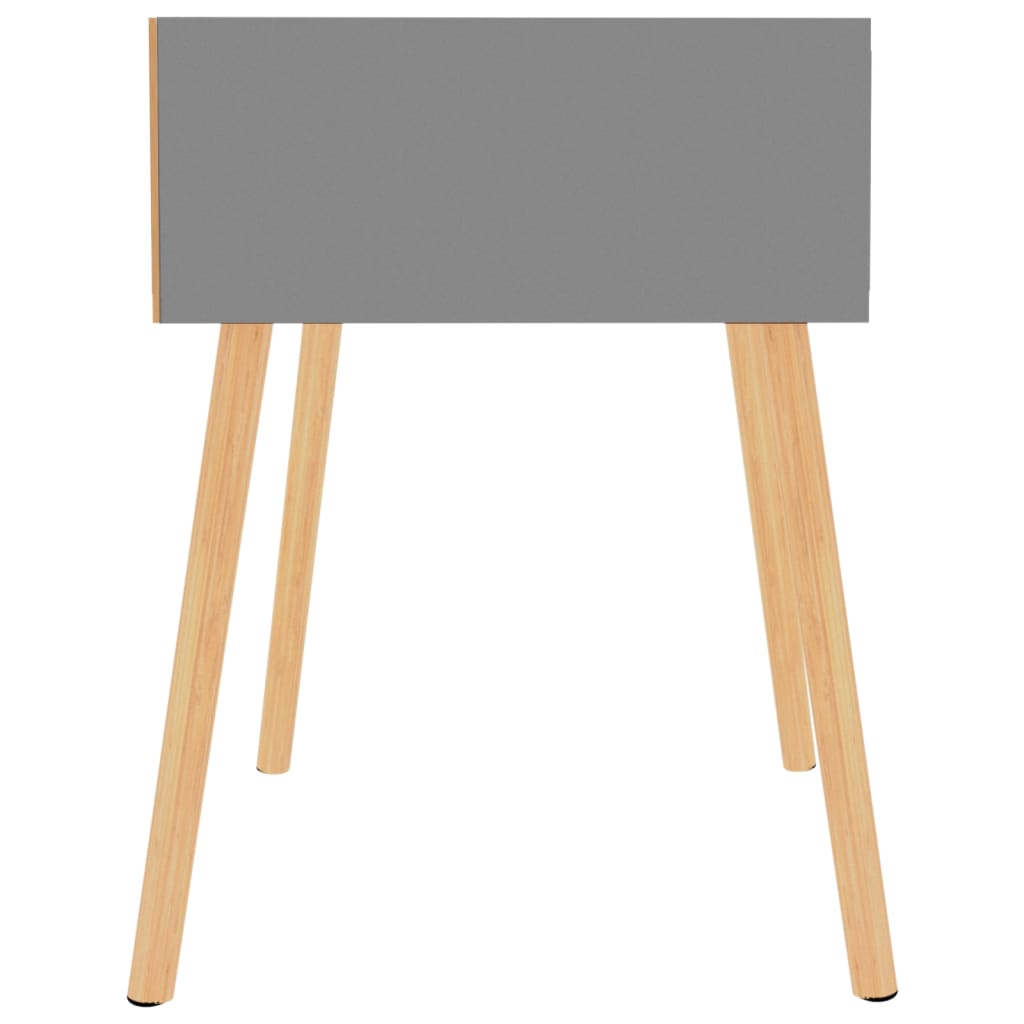 vidaXL Dulapuri noptieră, 2 buc., gri, 40x40x56 cm, lemn prelucrat vidaXL Dulapuri noptieră, 2 buc., gri, 40x40x56 cm, lemn prelucrat