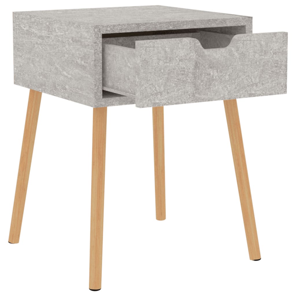 vidaXL Noptieră, gri beton, 40x40x56 cm, lemn prelucrat