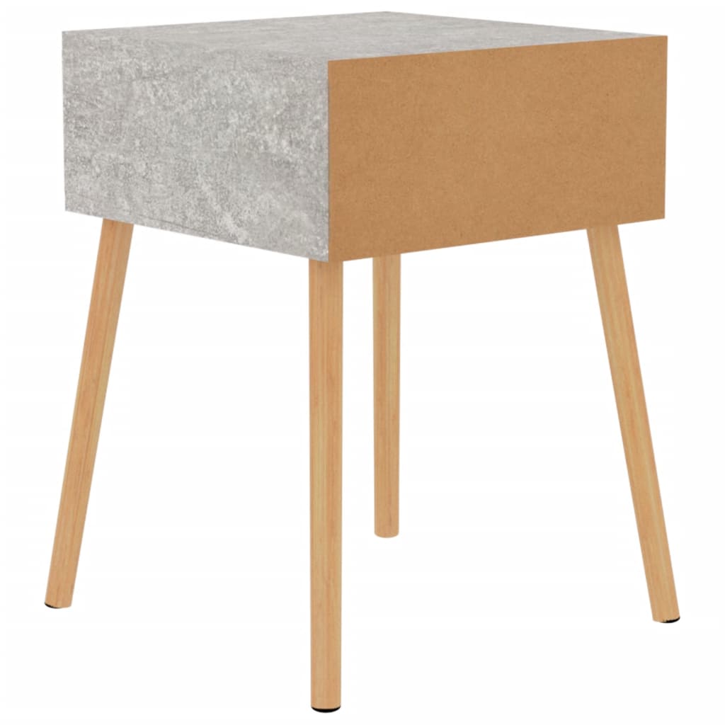 vidaXL Dulapuri noptieră, 2 buc, gri beton, 40x40x56 cm,lemn prelucrat vidaXL Dulapuri noptieră, 2 buc, gri beton, 40x40x56 cm,lemn prelucrat