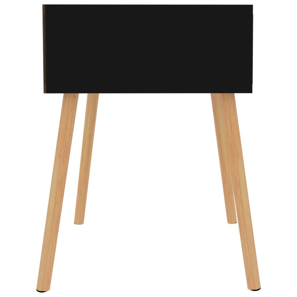 vidaXL Noptiere, 2 buc, negru extralucios, 40x40x56 cm, lemn prelucrat