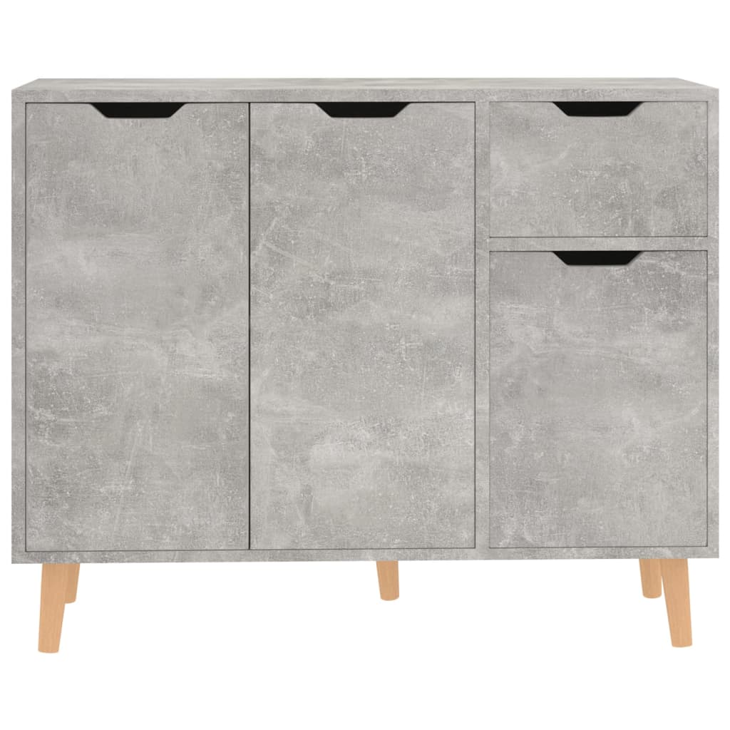vidaXL Servantă, gri beton, 90x30x72 cm, lemn prelucrat