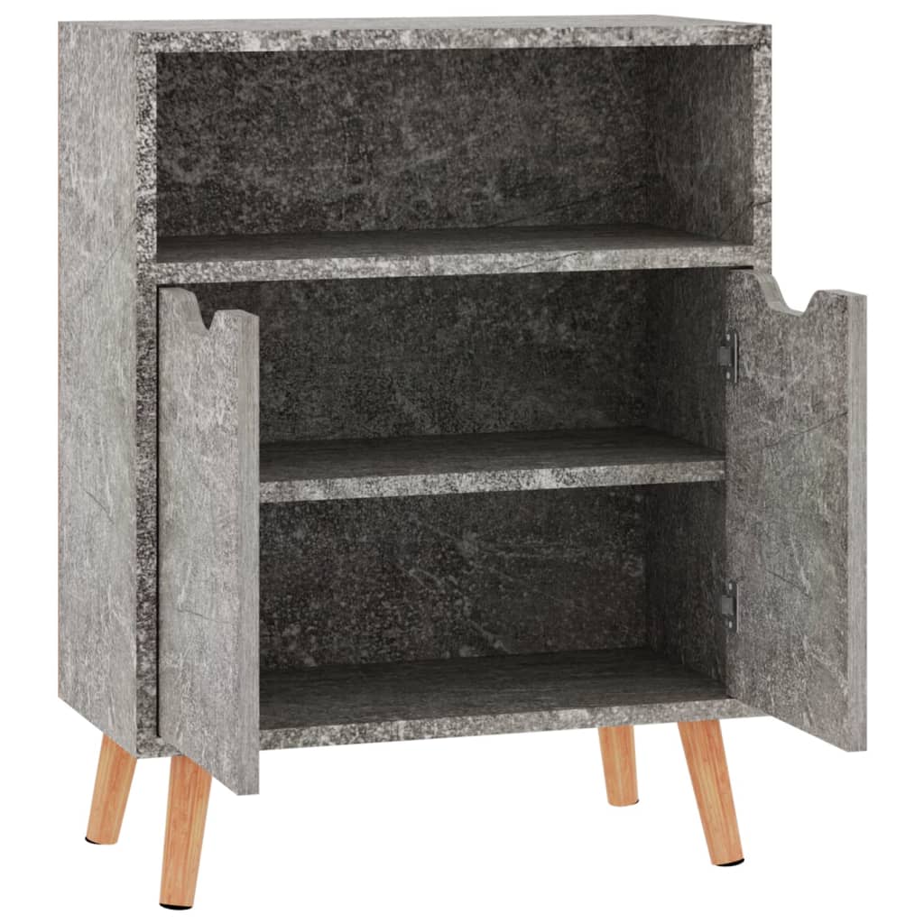 vidaXL Servantă, gri beton, 60x30x72 cm, lemn prelucrat vidaXL Servantă, gri beton, 60x30x72 cm, lemn prelucrat