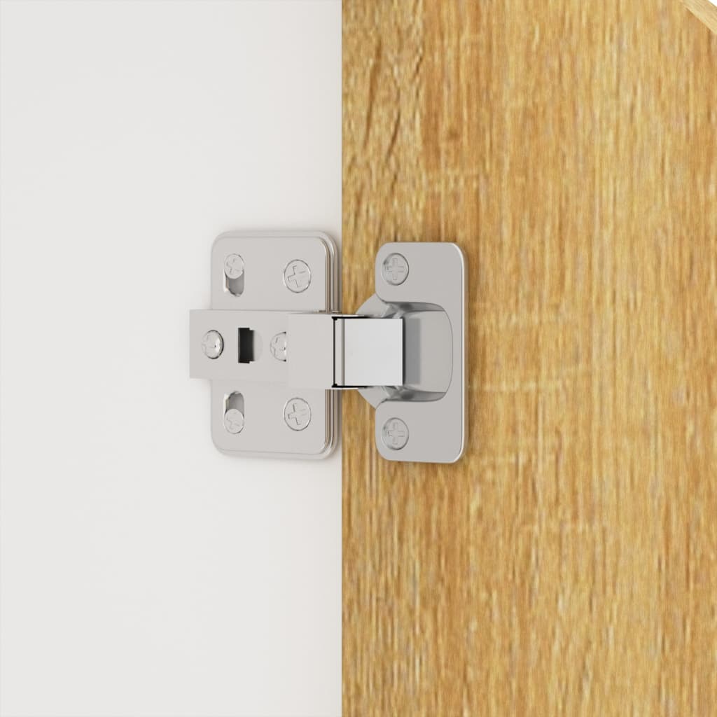 vidaXL Servantă, alb și stejar sonoma, 60x30x72 cm, lemn prelucrat