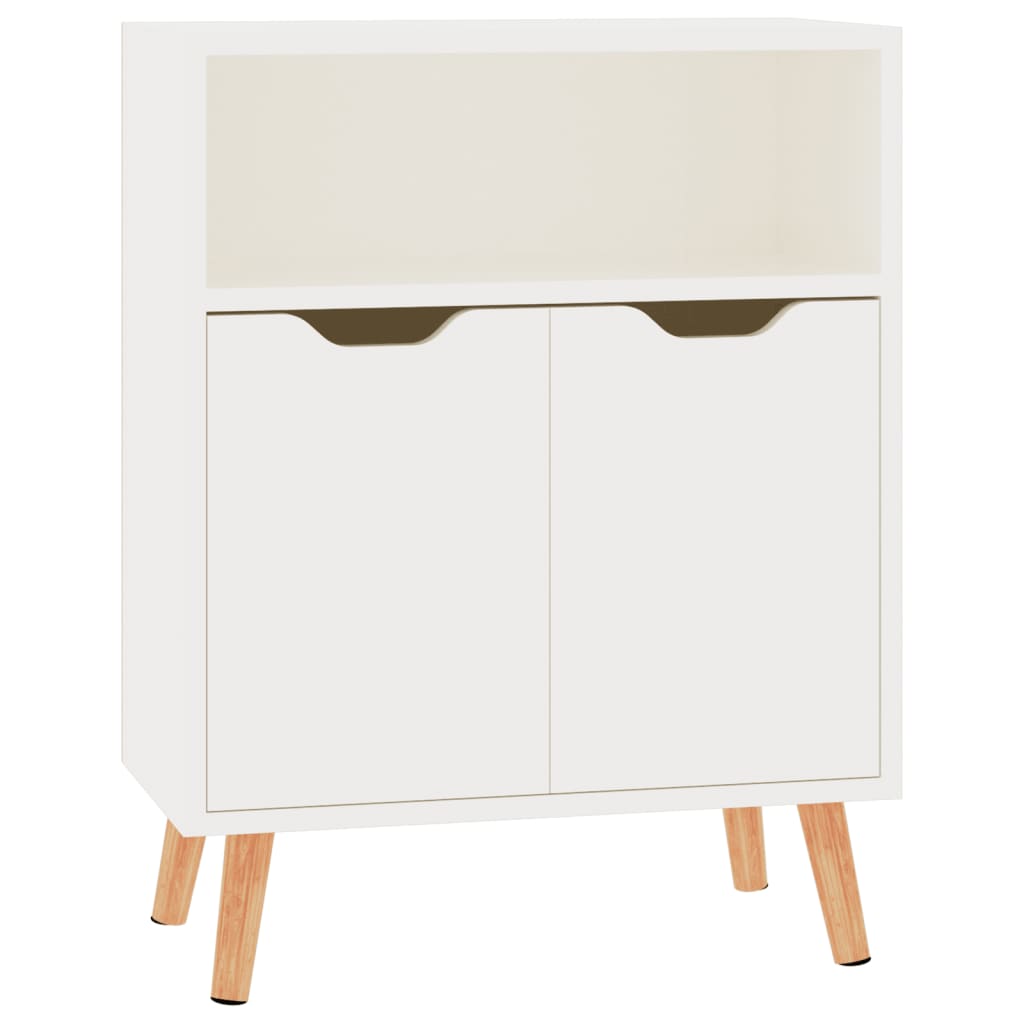 vidaXL Servantă, alb extralucios, 60x30x72 cm, lemn prelucrat vidaXL Servantă, alb extralucios, 60x30x72 cm, lemn prelucrat