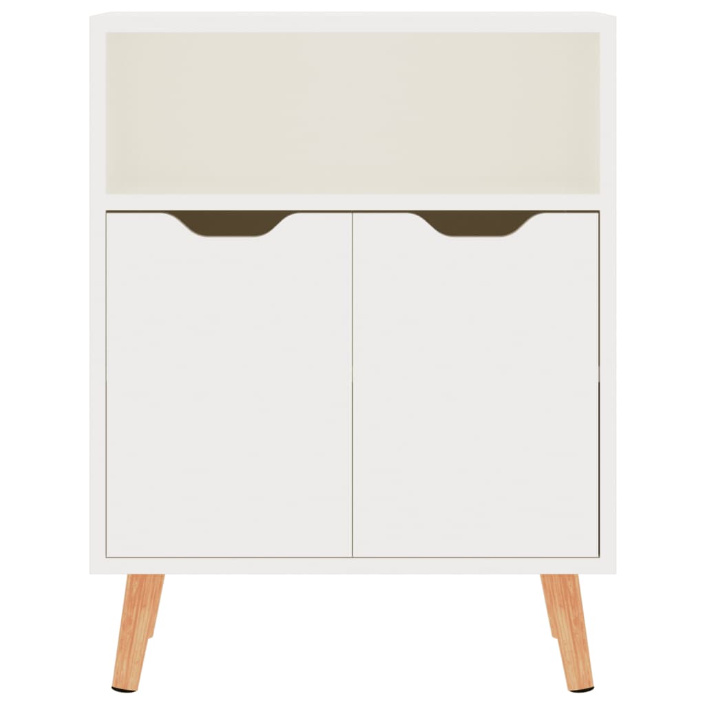 vidaXL Servantă, alb extralucios, 60x30x72 cm, lemn prelucrat vidaXL Servantă, alb extralucios, 60x30x72 cm, lemn prelucrat