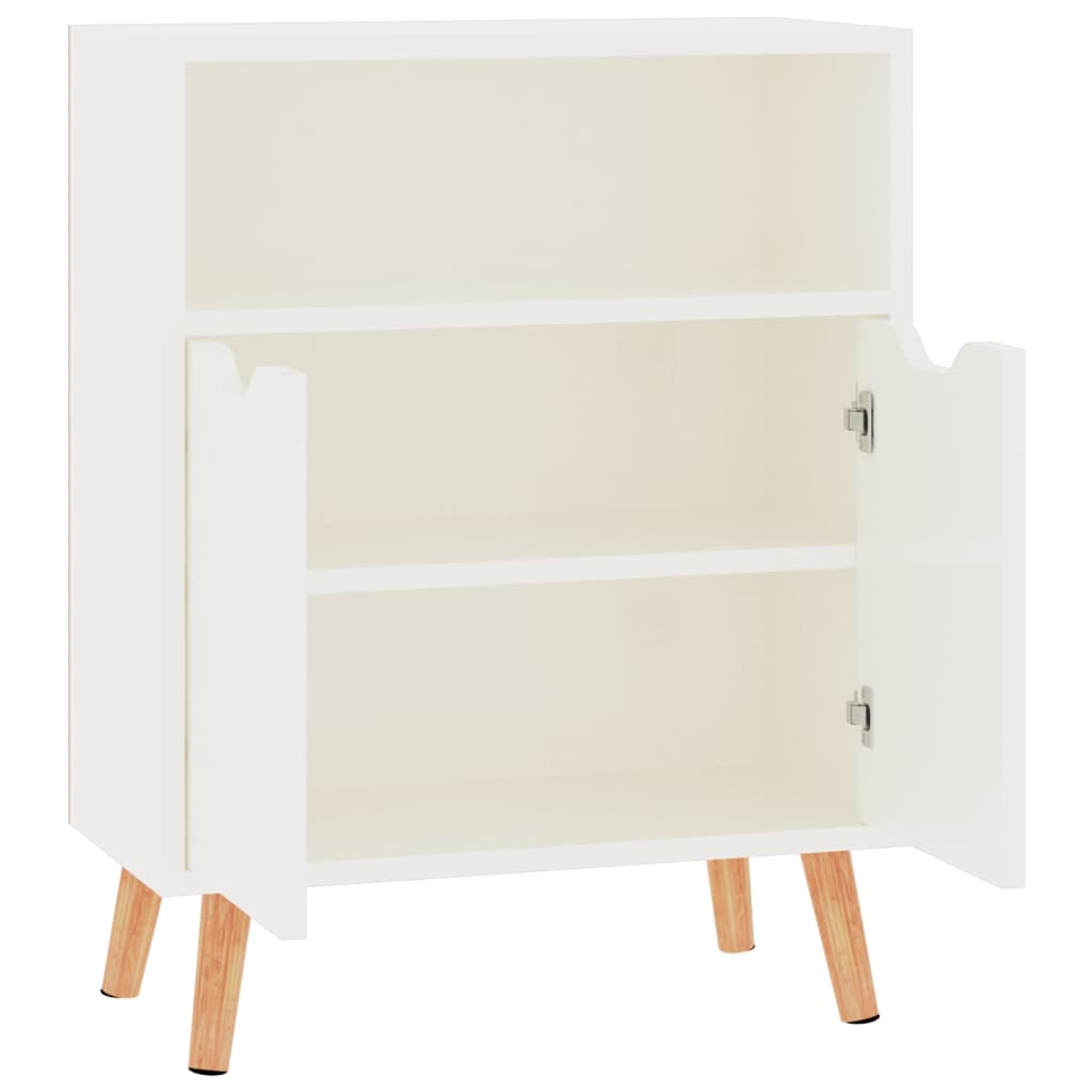 vidaXL Servantă, alb extralucios, 60x30x72 cm, lemn prelucrat vidaXL Servantă, alb extralucios, 60x30x72 cm, lemn prelucrat