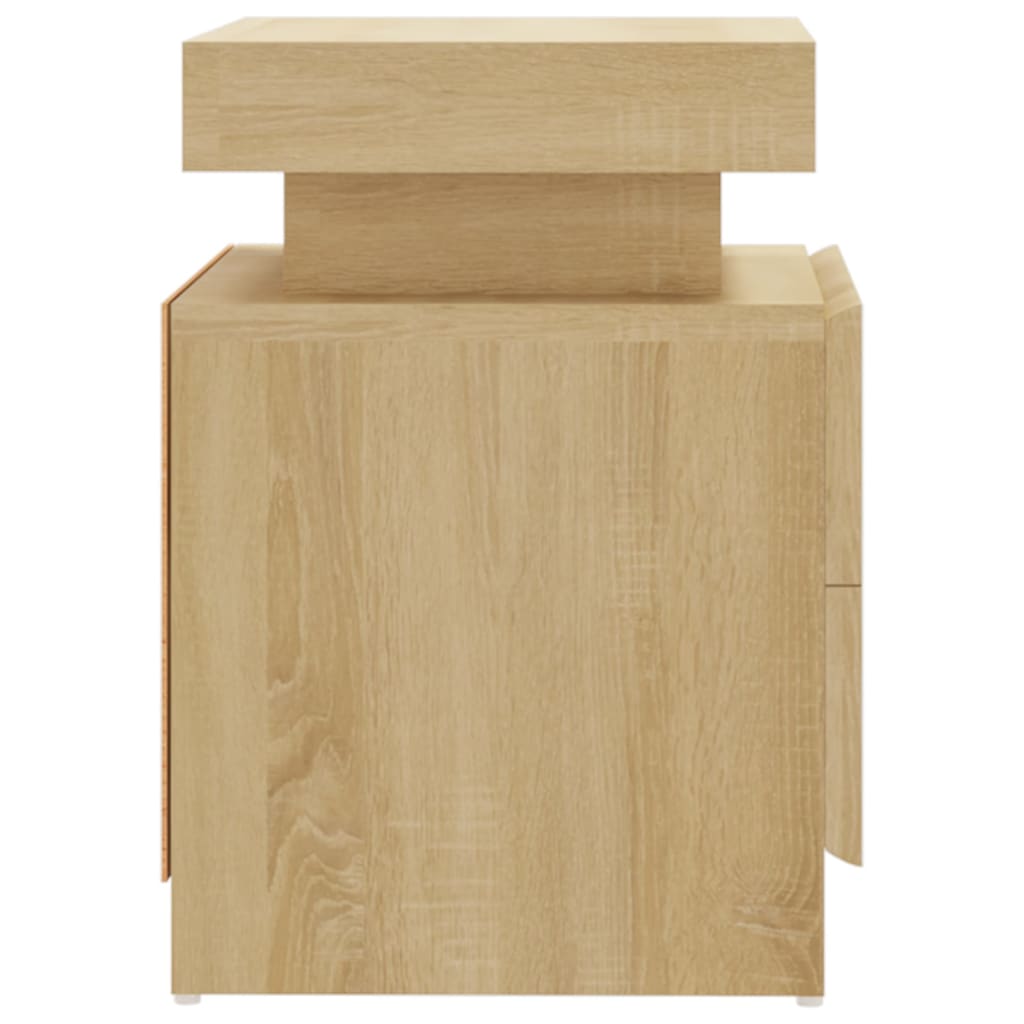 vidaXL Noptieră, stejar sonoma, 45x35x52 cm, lemn prelucrat vidaXL Noptieră, stejar sonoma, 45x35x52 cm, lemn prelucrat