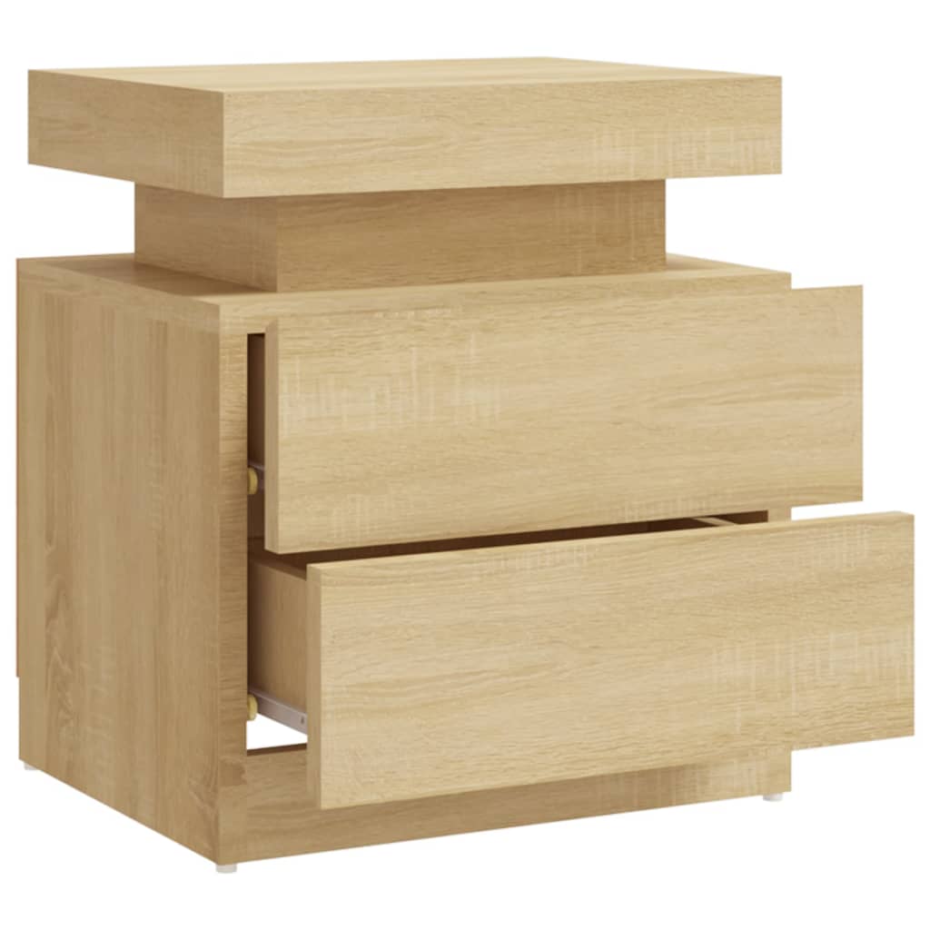 vidaXL Noptieră, stejar sonoma, 45x35x52 cm, lemn prelucrat vidaXL Noptieră, stejar sonoma, 45x35x52 cm, lemn prelucrat