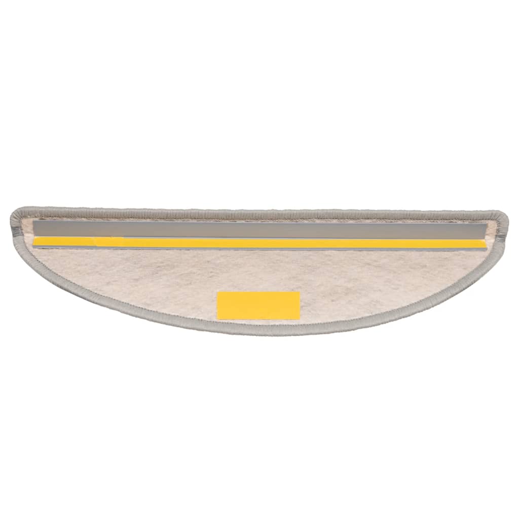 vidaXL Covoraș scări autoadeziv aspect sisal 15 buc. platină 56x17x3cm