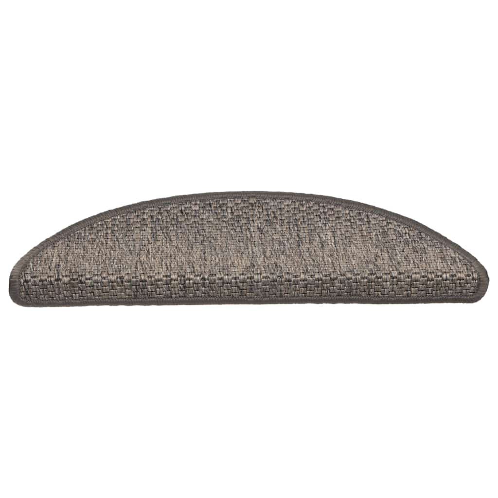 vidaXL Covoraș scări autoadeziv 15 buc maro bej 56x17x3cm aspect sisal