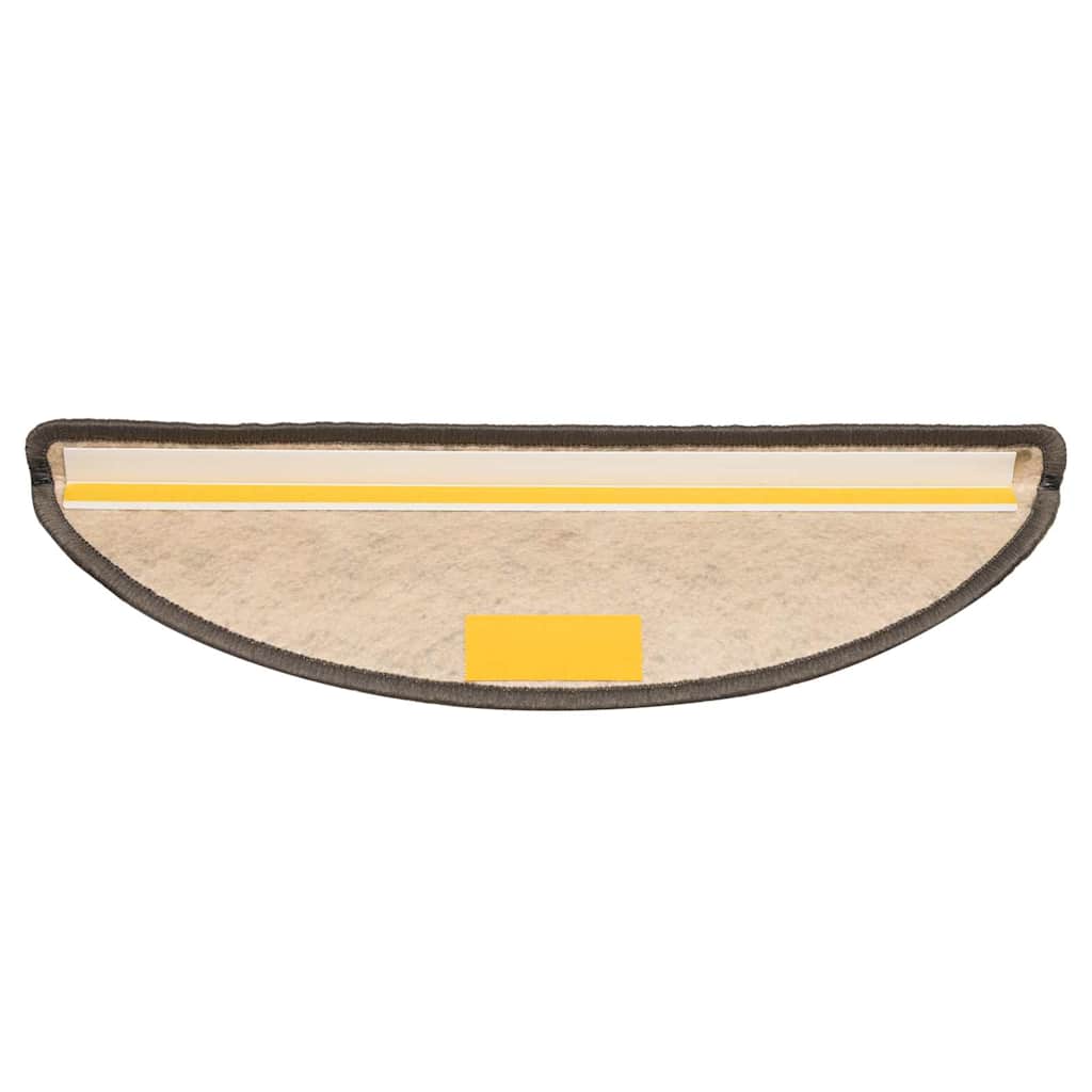 vidaXL Covoraș scări autoadeziv 15 buc maro bej 56x17x3cm aspect sisal