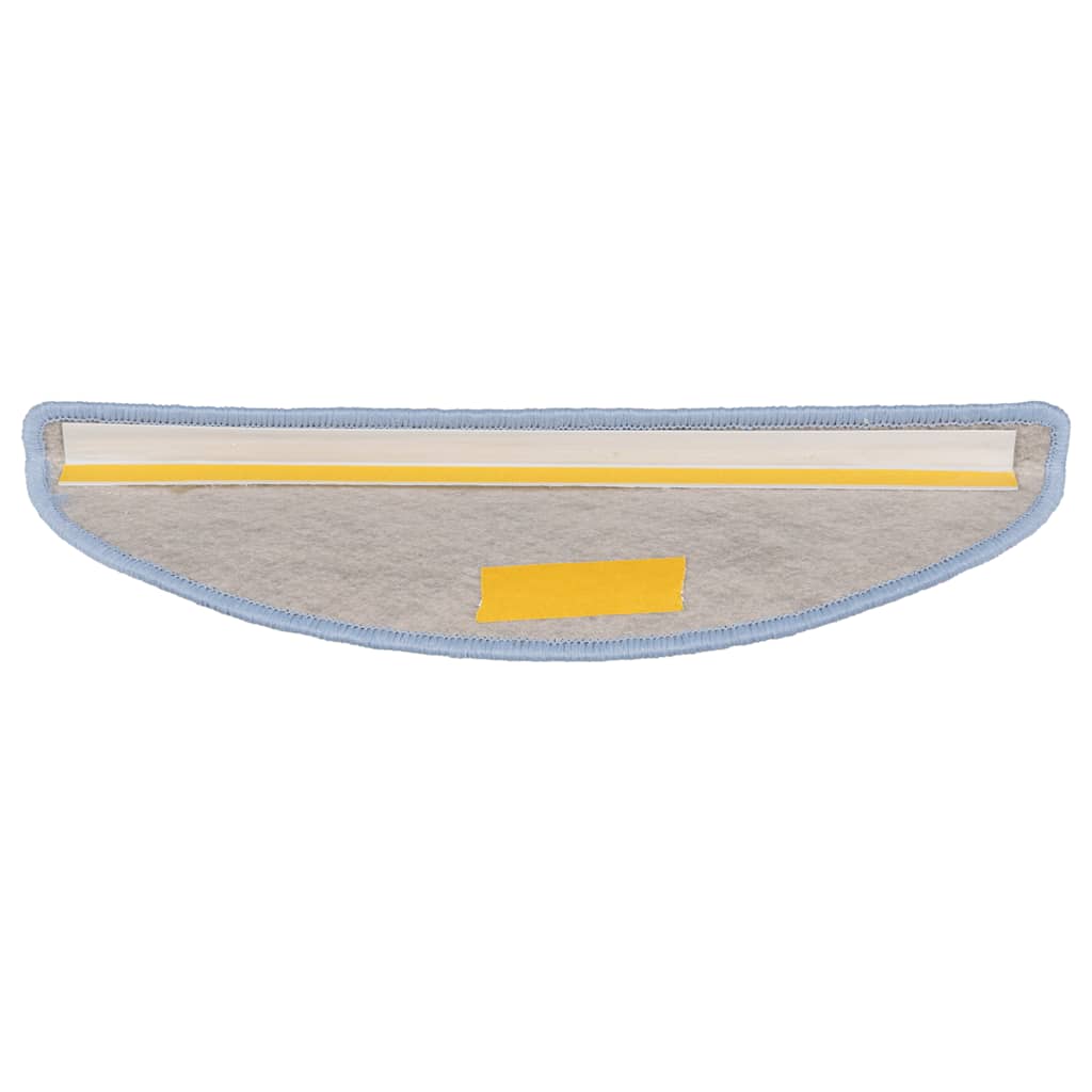 vidaXL Covoraș scări autoadeziv 15 buc. albastru, 56x17x3 aspect sisal