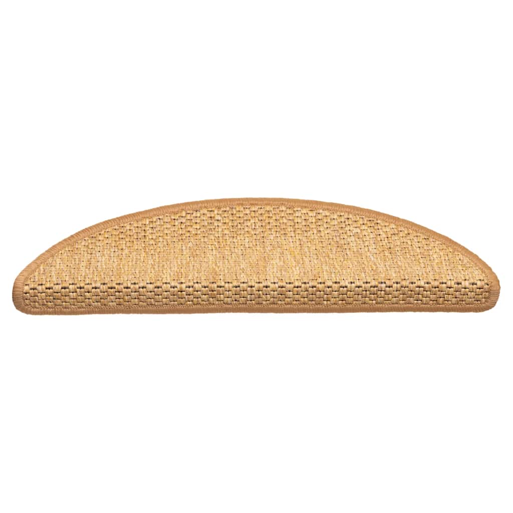 vidaXL Covorașe scări autoadezive 15 buc. sisal 56x17x3 aspect sisal