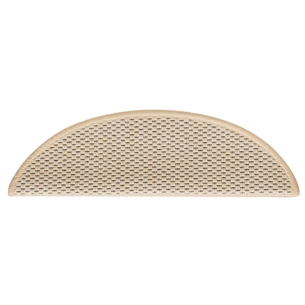 vidaXL Covorașe scări autoadezive 15 buc berber 56x17x3cm aspect sisal
