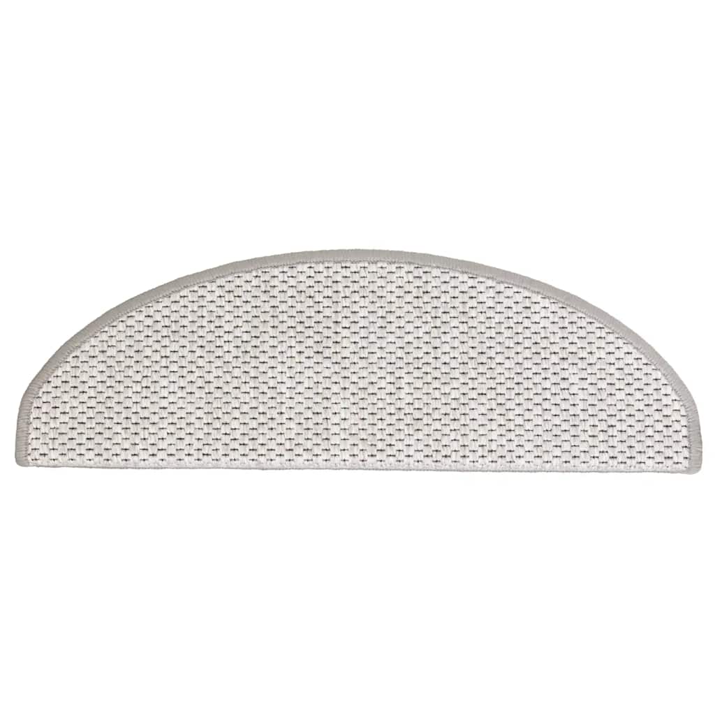 vidaXL Covoraș scări autoadeziv 15 buc platină 65x21x4 cm aspect sisal