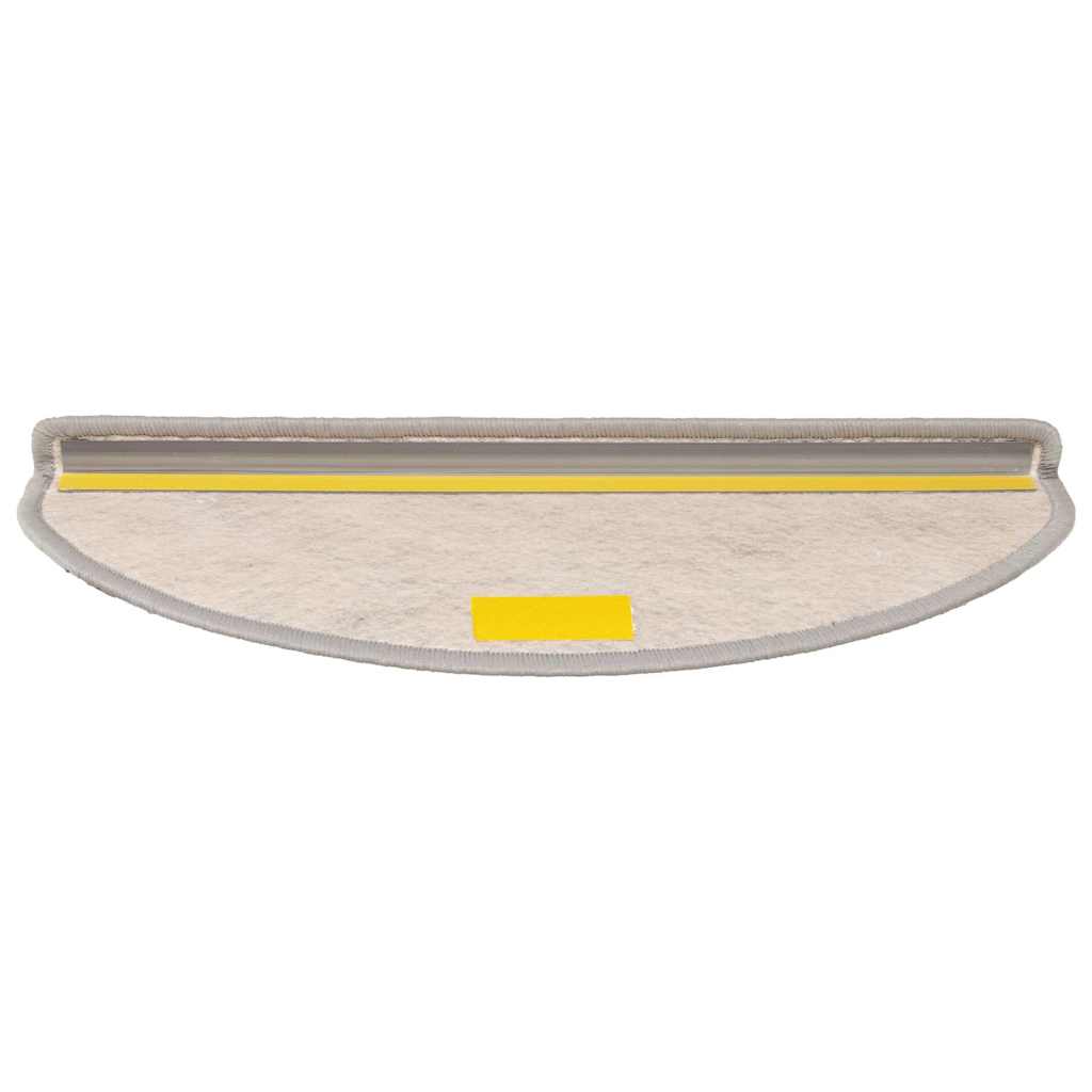 vidaXL Covorașe autoadezive scări, 15 buc., argintiu, 65x21x4cm, sisal