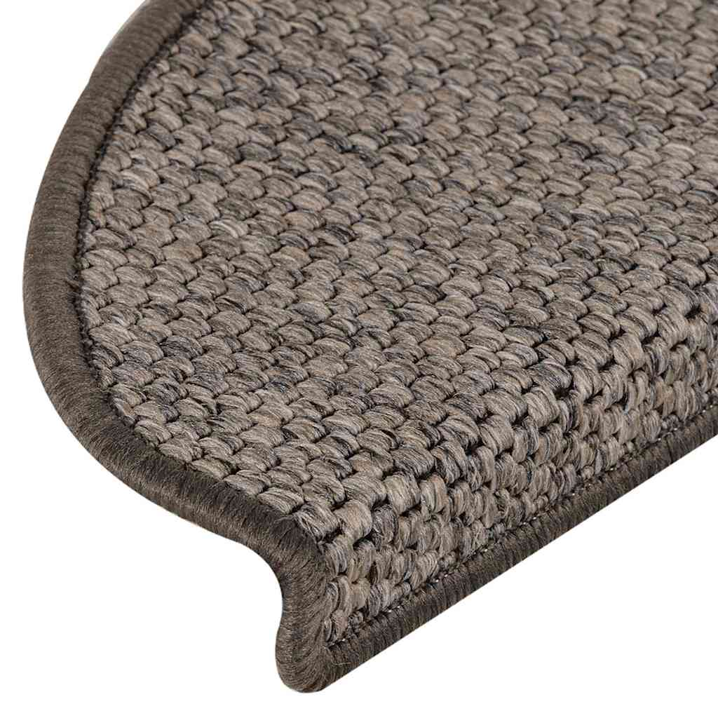 vidaXL Covorașe autoadezive de scări 15 buc. maro bej 65x21x4cm sisal vidaXL Covorașe autoadezive de scări 15 buc. maro bej 65x21x4cm sisal