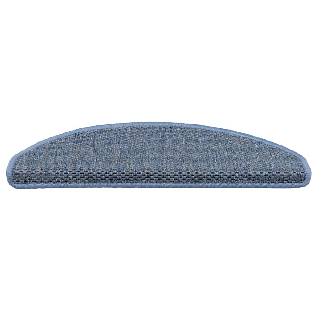 vidaXL Covorașe scări autoadezive, 15 buc. albastru 65x21x4 cm, sisal vidaXL Covorașe scări autoadezive, 15 buc. albastru 65x21x4 cm, sisal