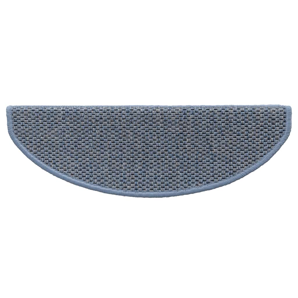 vidaXL Covorașe scări autoadezive, 15 buc. albastru 65x21x4 cm, sisal vidaXL Covorașe scări autoadezive, 15 buc. albastru 65x21x4 cm, sisal