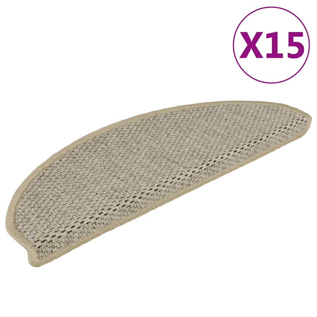 vidaXL Covorașe scări autoadezive, 15 buc. verde 65x21x4 cm, sisal vidaXL Covorașe scări autoadezive, 15 buc. verde 65x21x4 cm, sisal