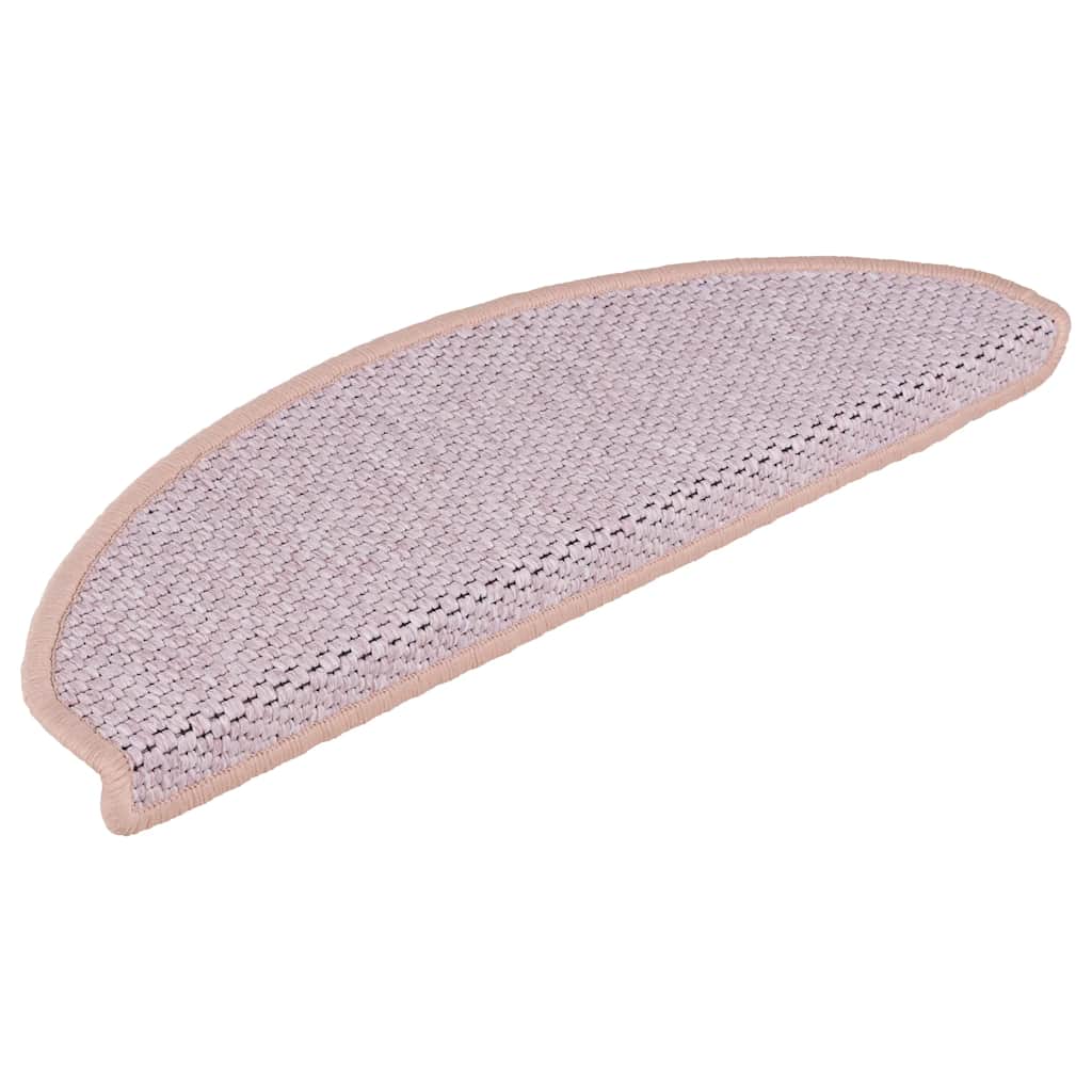 vidaXL Covorașe scări autoadezive 15 buc. roz 65x21x4 cm aspect sisal vidaXL Covorașe scări autoadezive 15 buc. roz 65x21x4 cm aspect sisal