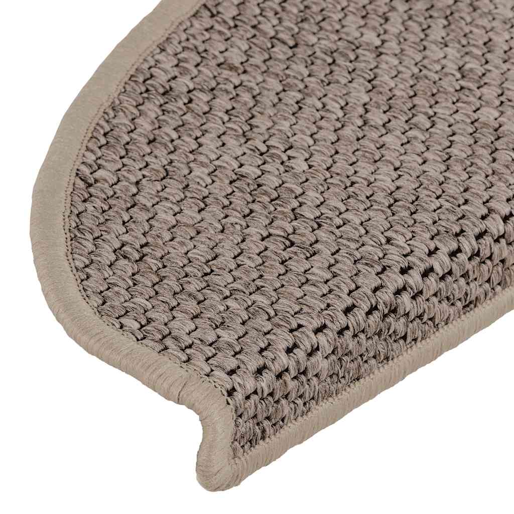 vidaXL Covorașe scări autoadezive, 15 buc. bej închis, 65x21x4cm sisal vidaXL Covorașe scări autoadezive, 15 buc. bej închis, 65x21x4cm sisal