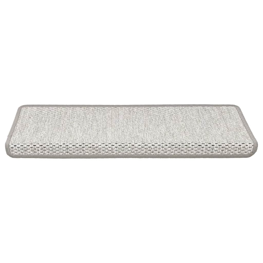 vidaXL Covoraș scări autoadeziv 15 buc platină 65x21x4 cm aspect sisal vidaXL Covoraș scări autoadeziv 15 buc platină 65x21x4 cm aspect sisal