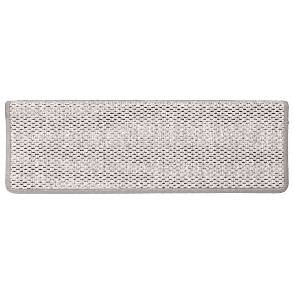 vidaXL Covoraș scări autoadeziv 15 buc platină 65x21x4 cm aspect sisal vidaXL Covoraș scări autoadeziv 15 buc platină 65x21x4 cm aspect sisal