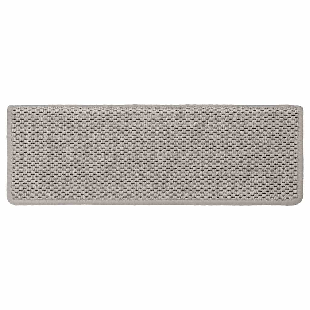 vidaXL Covorașe autoadezive scări, 15 buc., argintiu, 65x21x4cm, sisal vidaXL Covorașe autoadezive scări, 15 buc., argintiu, 65x21x4cm, sisal