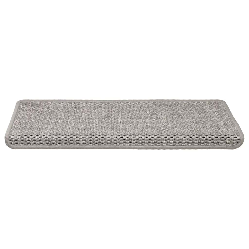 vidaXL Covorașe autoadezive scări, 15 buc., argintiu, 65x21x4cm, sisal vidaXL Covorașe autoadezive scări, 15 buc., argintiu, 65x21x4cm, sisal