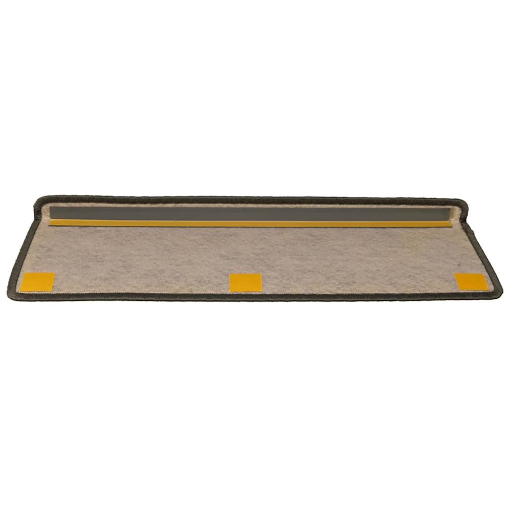 vidaXL Covoraș scări autoadeziv 15 buc. gri&bej 65x21x4cm aspect sisal vidaXL Covoraș scări autoadeziv 15 buc. gri&bej 65x21x4cm aspect sisal
