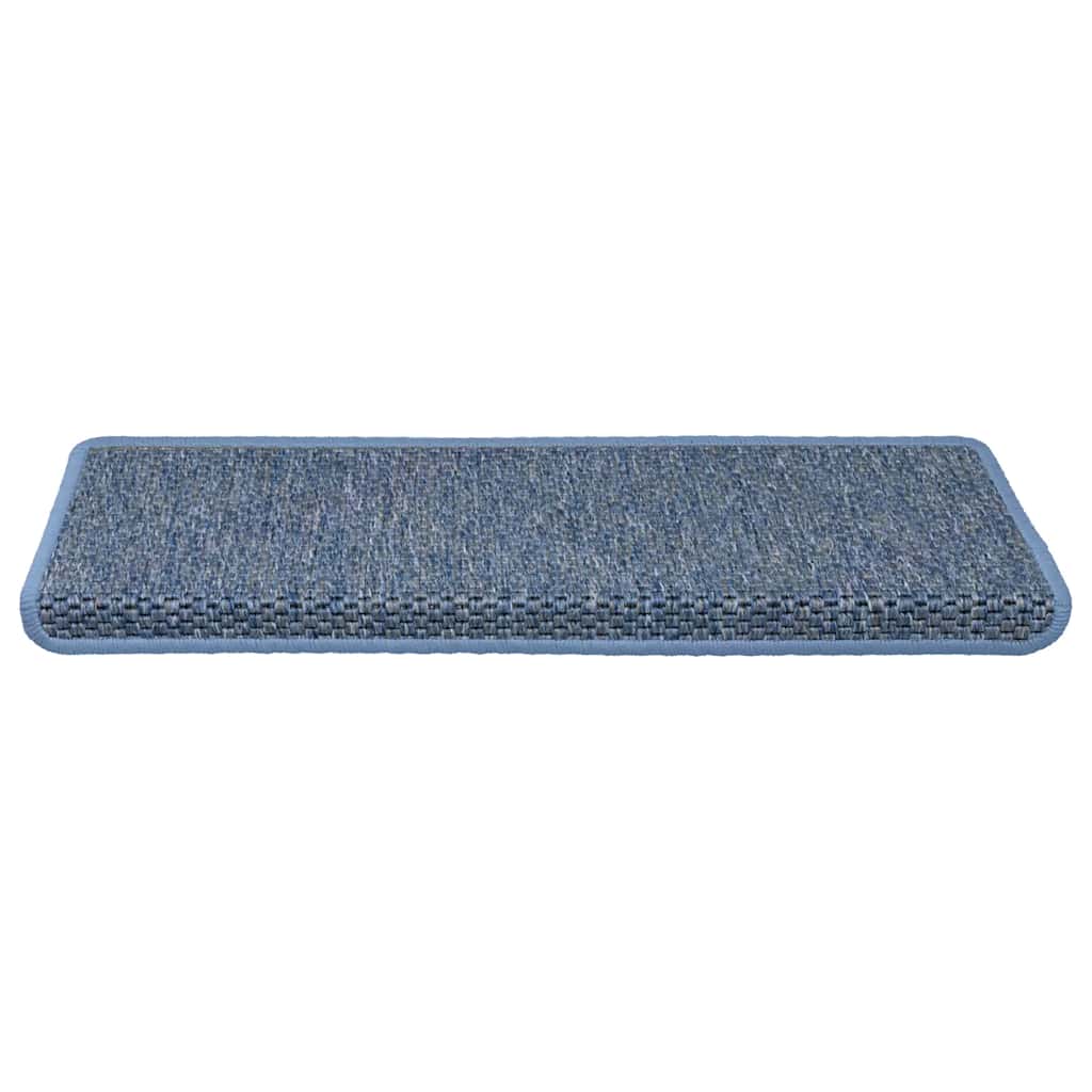 vidaXL Covorașe scări autoadezive, 15 buc. albastru 65x21x4 cm, sisal vidaXL Covorașe scări autoadezive, 15 buc. albastru 65x21x4 cm, sisal