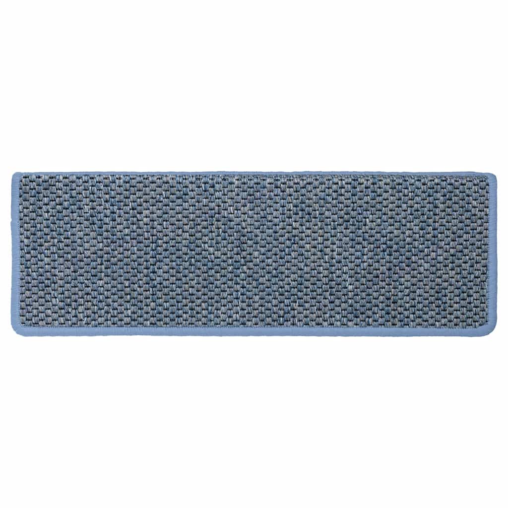 vidaXL Covorașe scări autoadezive, 15 buc. albastru 65x21x4 cm, sisal vidaXL Covorașe scări autoadezive, 15 buc. albastru 65x21x4 cm, sisal