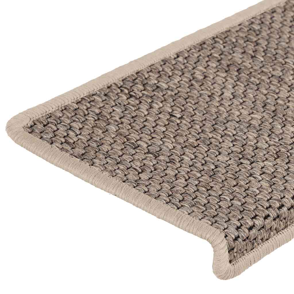 vidaXL Covorașe scări autoadezive, 15 buc. bej 65x21x4 cm aspect sisal vidaXL Covorașe scări autoadezive, 15 buc. bej 65x21x4 cm aspect sisal