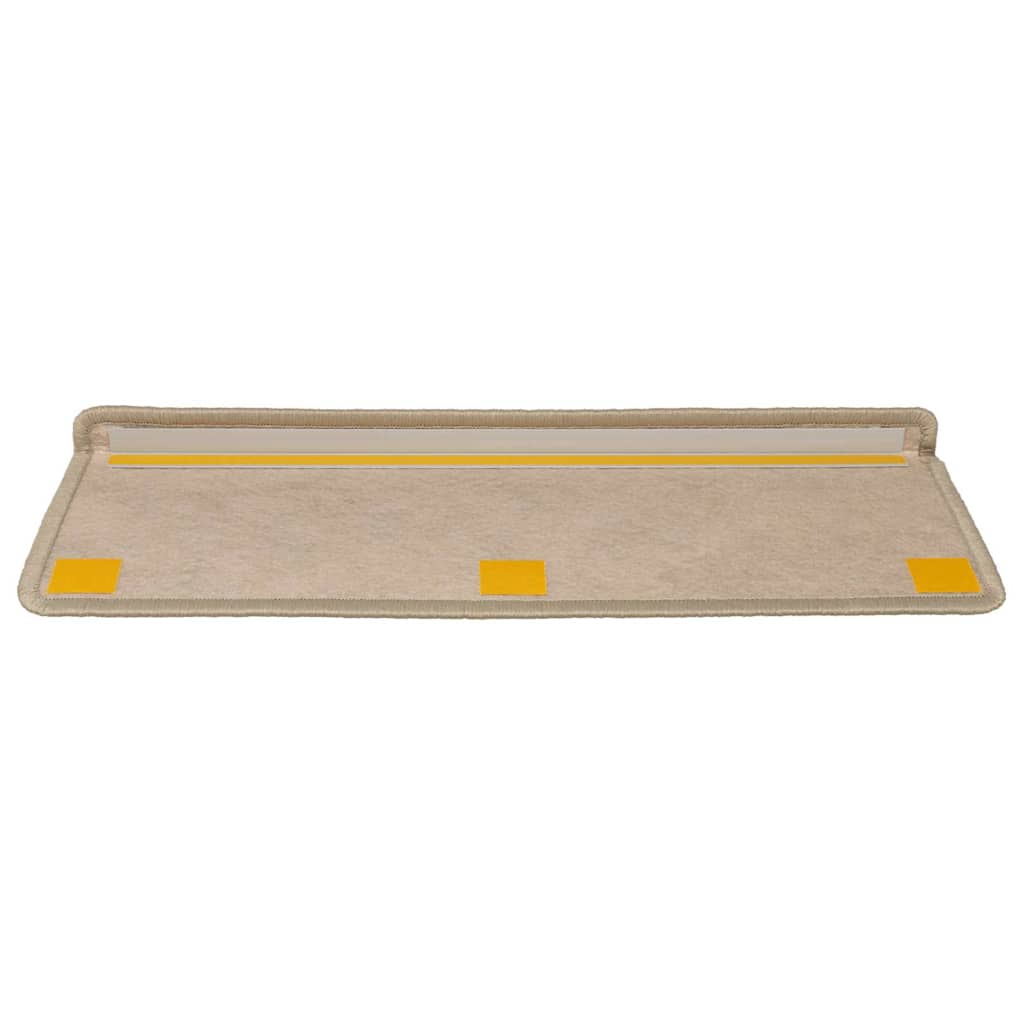 vidaXL Covorașe scări autoadezive 15buc nisipiu 65x21x4cm aspect sisal vidaXL Covorașe scări autoadezive 15buc nisipiu 65x21x4cm aspect sisal