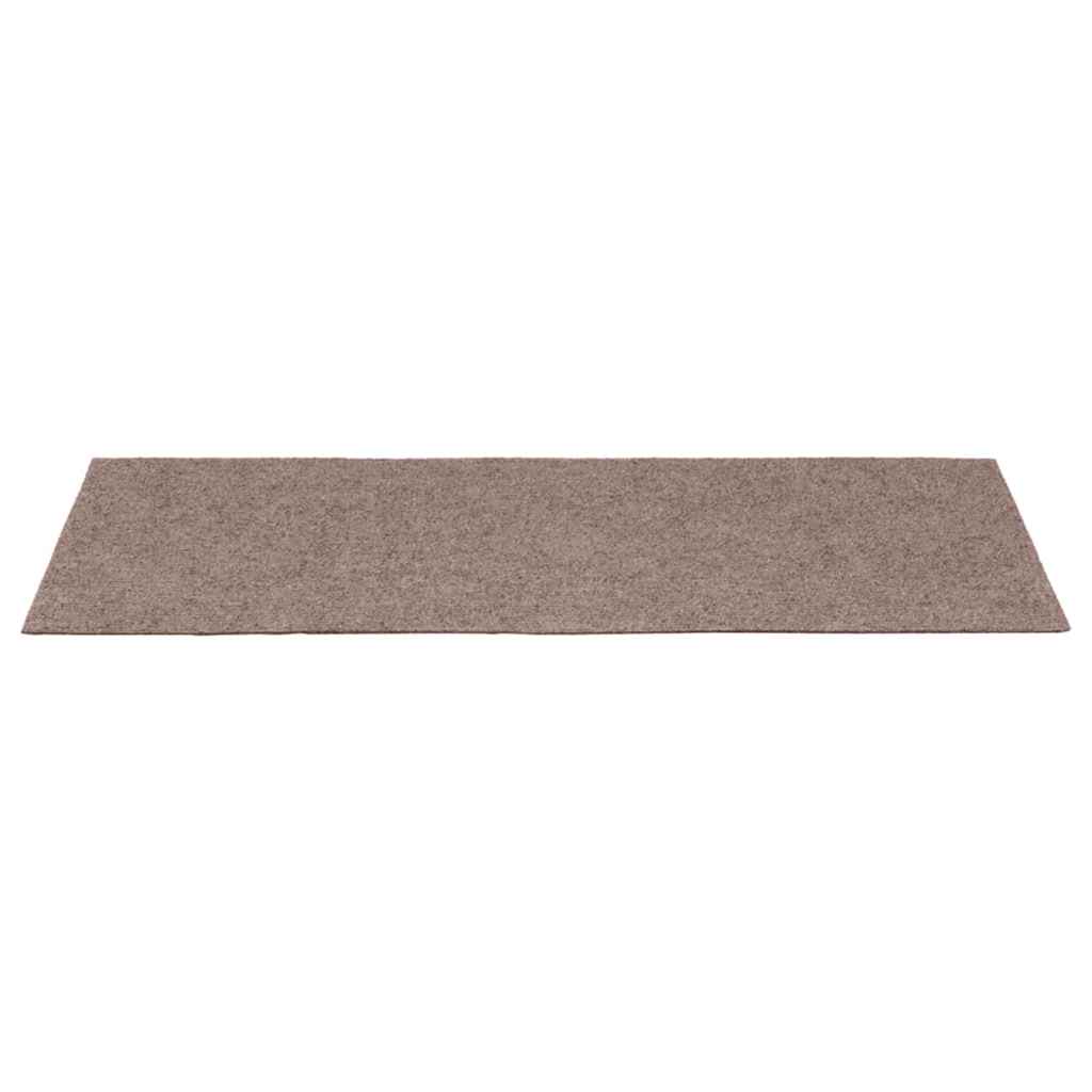 vidaXL Covorașe autoadezive pentru scări, 15 buc., 60x25 cm, maro deschis, dreptunghiulare