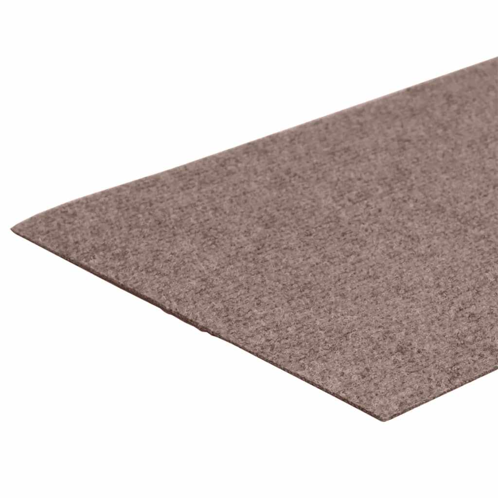 vidaXL Covorașe autoadezive pentru scări, 15 buc., 60x25 cm, maro deschis, dreptunghiulare