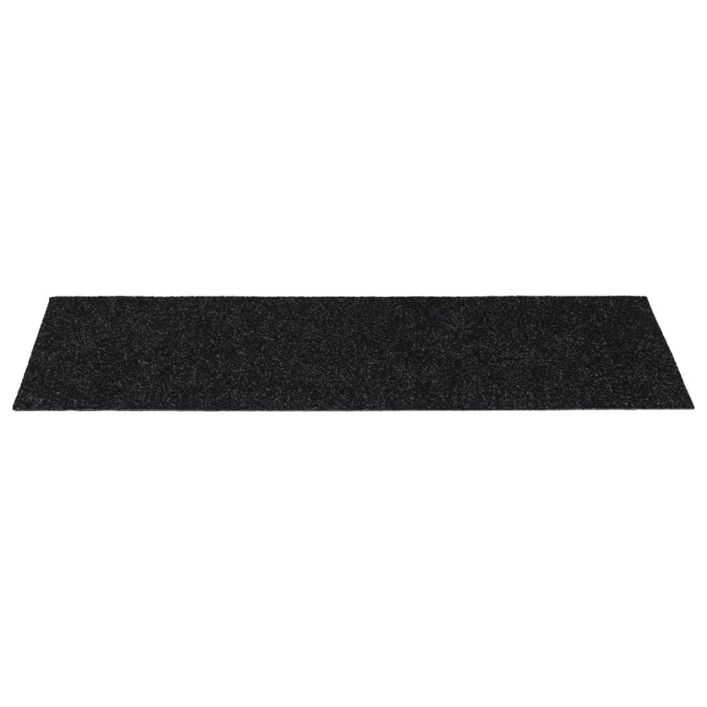 vidaXL Covorașe scări autoadezive, 15 buc., 60x25 cm, negre, dreptunghiulare vidaXL Covorașe scări autoadezive, 15 buc., 60x25 cm, negre, dreptunghiulare