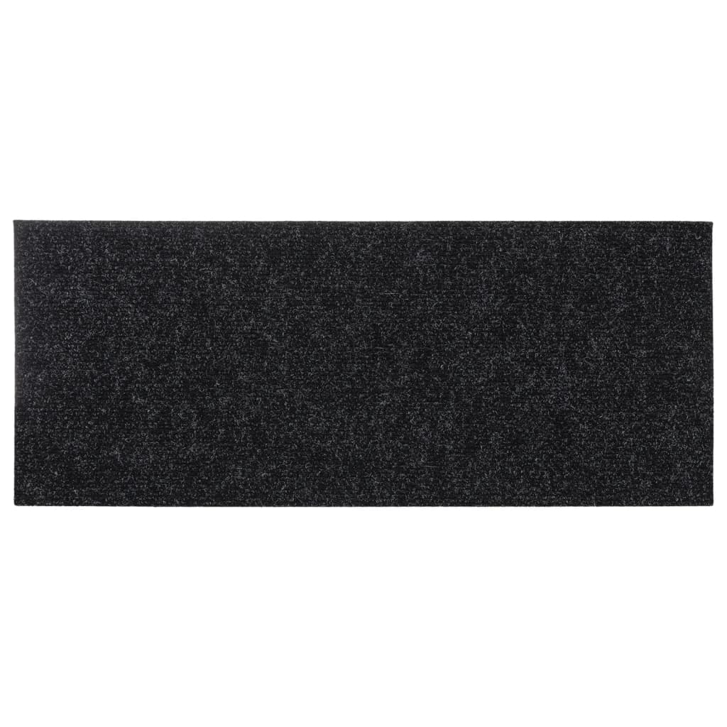 vidaXL Covorașe scări autoadezive, 15 buc., 60x25 cm, negre, dreptunghiulare vidaXL Covorașe scări autoadezive, 15 buc., 60x25 cm, negre, dreptunghiulare