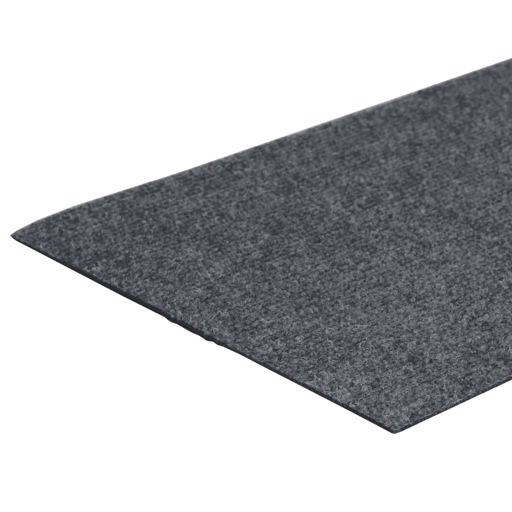 vidaXL Covorașe autoadezive pentru scări, 15 buc., 60x25 cm, gri deschis, dreptunghiulare