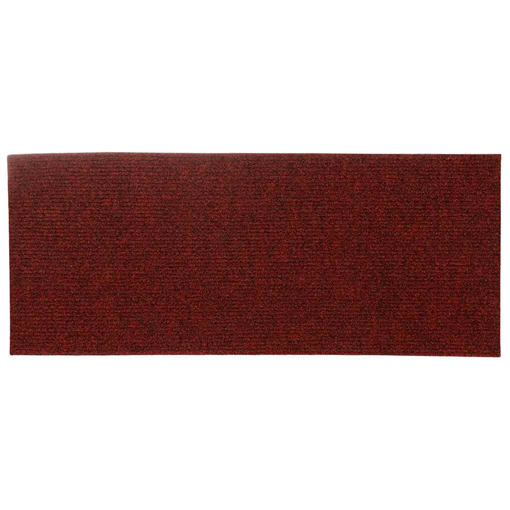 vidaXL Covorașe pentru scări autoadezive, 15 buc., 60x25 cm, dreptunghiulare, roșu bordeaux vidaXL Covorașe pentru scări autoadezive, 15 buc., 60x25 cm, dreptunghiulare, roșu bordeaux