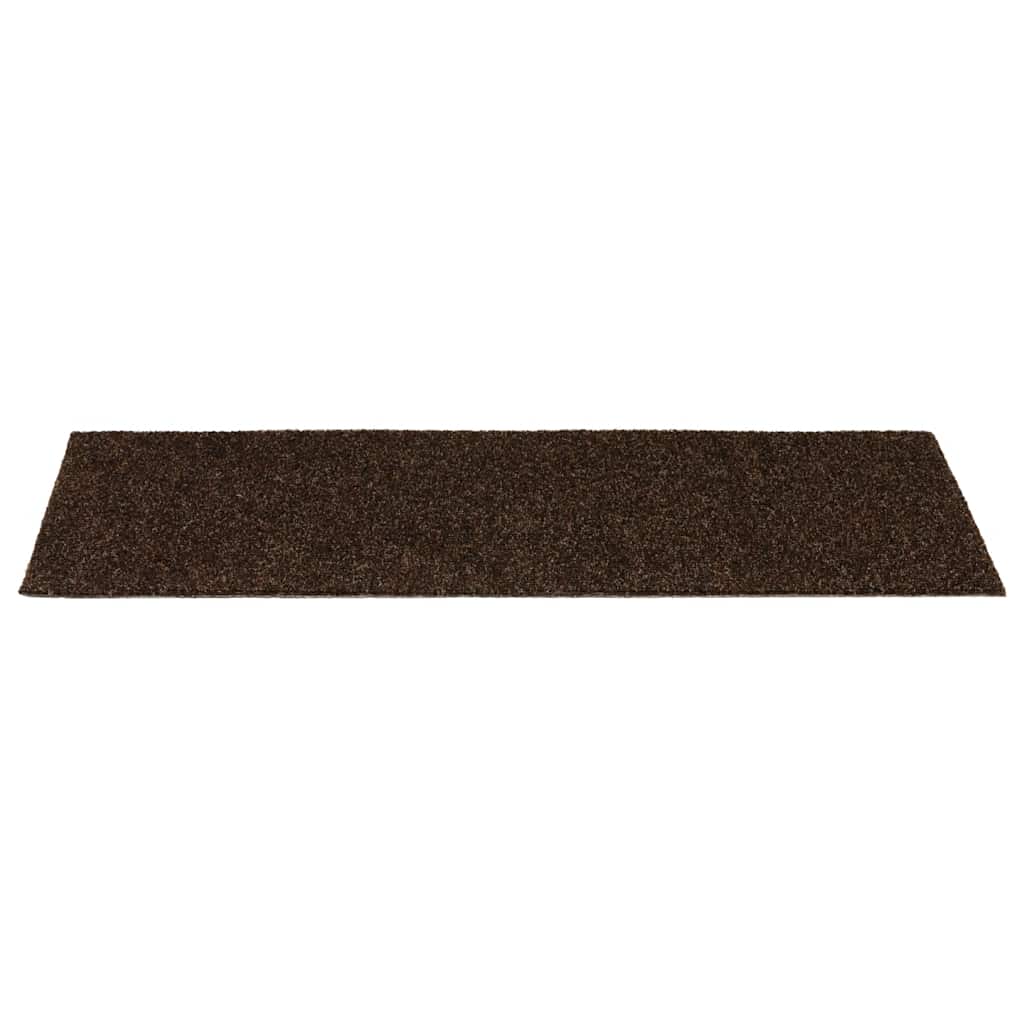 vidaXL Covorașe scări autoadezive, 15 buc., 60x25 cm, maro, dreptunghiulare vidaXL Covorașe scări autoadezive, 15 buc., 60x25 cm, maro, dreptunghiulare