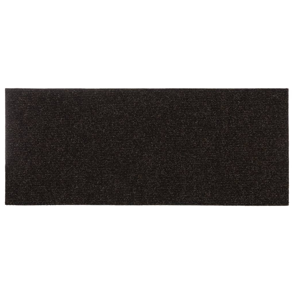 vidaXL Covorașe autoadezive pentru scări, 15 buc., 60x25 cm, maro închis, dreptunghiulare vidaXL Covorașe autoadezive pentru scări, 15 buc., 60x25 cm, maro închis, dreptunghiulare