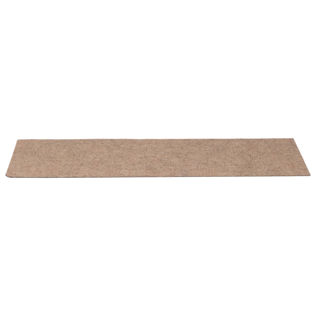 vidaXL Covorașe autoadezive pentru scări, 15 buc., 76x20 cm, maro deschis, dreptunghiulare vidaXL Covorașe autoadezive pentru scări, 15 buc., 76x20 cm, maro deschis, dreptunghiulare