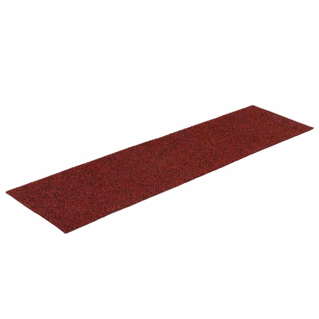 vidaXL Covorașe pentru scări autoadezive, 15 buc., 76x20 cm, dreptunghiulare, roșu bordeaux vidaXL Covorașe pentru scări autoadezive, 15 buc., 76x20 cm, dreptunghiulare, roșu bordeaux