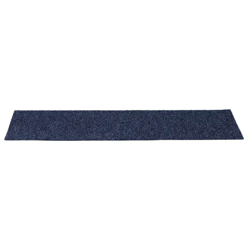 vidaXL Covorașe autoadezive pentru scări, 15 buc., 76x20 cm, gri, albastru, dreptunghiulare vidaXL Covorașe autoadezive pentru scări, 15 buc., 76x20 cm, gri, albastru, dreptunghiulare