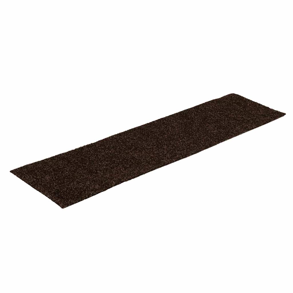 vidaXL Covorașe scări autoadezive, 15 buc., 76x20 cm, maro, dreptunghiulare vidaXL Covorașe scări autoadezive, 15 buc., 76x20 cm, maro, dreptunghiulare